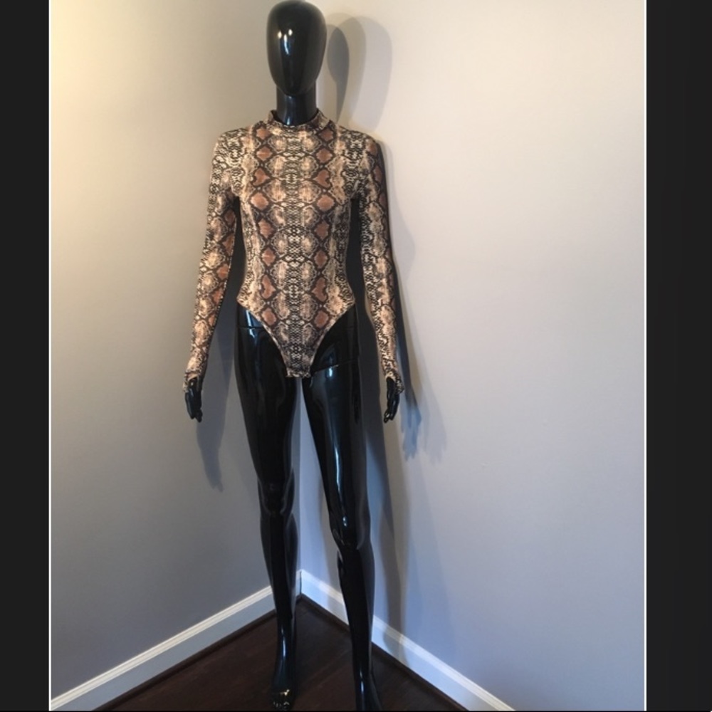 Snake Print Bodysuit $30